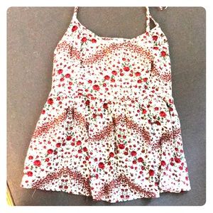 Floral print tank top